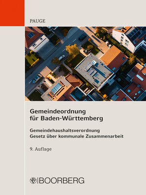 cover image of Gemeindeordnung für Baden-Württemberg